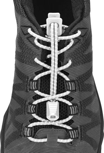 Vista 8 de Nathan Cordones elásticos sin ataduras para correr y deportes activos Negro