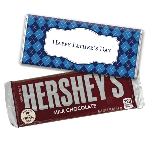 Vista 9 de 25 unidades DIY Día del Padre envoltorios personalizados para barras de chocolate (25 unidades) - Patrón de rombos
