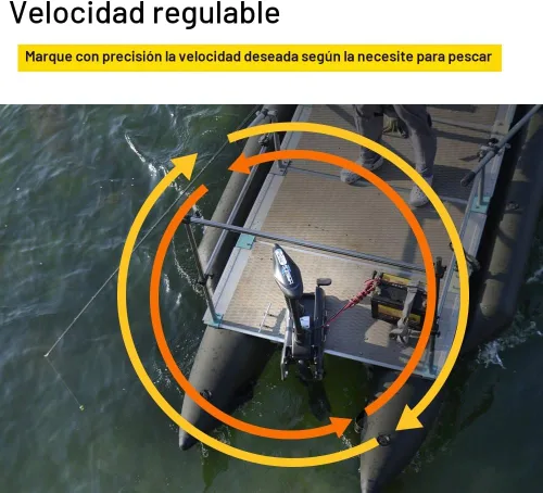 Vista 7 de AQUOS Haswing - Motor de arrastre de montaje en arco de 12 V, 55 libras, 48 pulgadas con control remoto inalámbrico