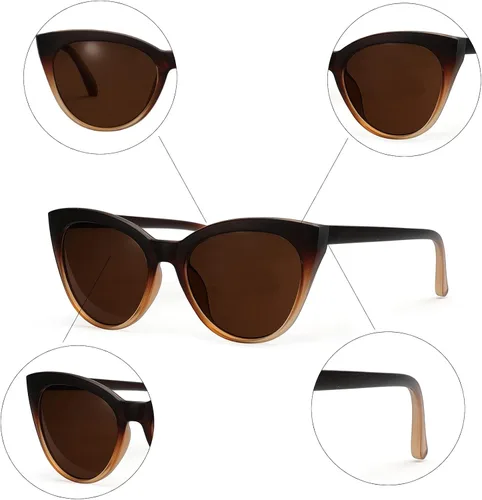 Vista 2 de XULIKU Gafas de sol de gran tamaño para mujeres y hombres gafas de sol de moda con protección UV