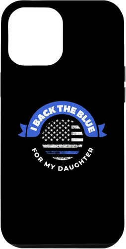Vista 10 de Funda para iPhone 12 mini I Back The Blue For My Daughter Police Parents
