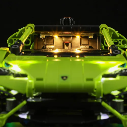 Vista 9 de BRIKSMAX Kit de iluminación LED para LEGO Lamborghini Huracán Tecnica – Compatible con Lego 42161 Technic Car Building Set– No incluye Lego Set
