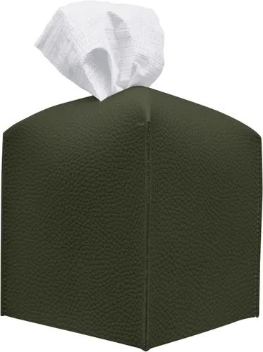 Vista 25 de Carrotez Funda para caja de pañuelos, soporte cuadrado de piel sintética refinada, soporte decorativo para encimera de tocador de baño, mesitas