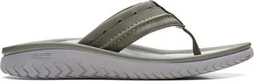 Vista 5 de Clarks Sandalias Wesley Post para hombre, oliva (Olive Synthetic)