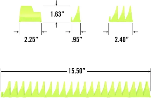Vista 3 de Ernst Manufacturing Wrench Pro - Organizador modular de llaves inglesas para 40 llaves inglesas (Hi-Viz) - Fabricado en los Estados Unidos