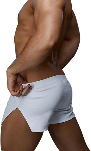 Vista 17 de Muscle Alive Pantalones cortos de correr para hombre con bolsillos, ropa atlética, algodón de rizo francés con 3 o 5 pulgadas