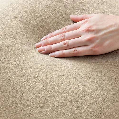 Vista 2 de MIULEE Fundas de almohada decorativas con flecos de lino bohemio beige 16 x