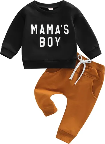 Vista 18 de Ropa de otoño e invierno para bebé niño pequeño, sudadera con cuello redondo y pantalones deportivos