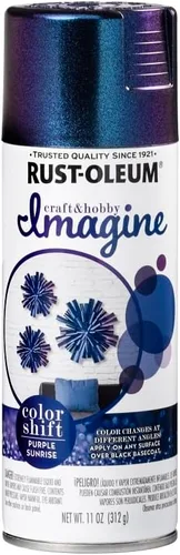 Vista 2 de Rust-Oleum Imagine Craft & Hobby Color Shift Pintura en aerosol Purple Sunrise, 11 onzas