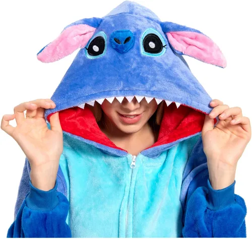 Vista 7 de Wallvhion Pijama de una pieza unisex para adultos, trajes de una pieza para mujeres y hombres, cosplay, ropa de dormir de Halloween