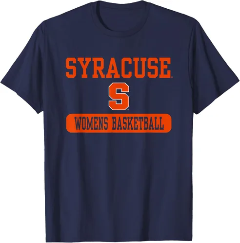 Vista 7 de Camiseta de baloncesto naranja de Syracuse para mujer con licencia oficial, Negro