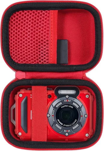 Vista 9 de Estuche resistente impermeable para cámara digital Kodak PIXPRO WPZ2, azul, protección para cámara de video impermeable