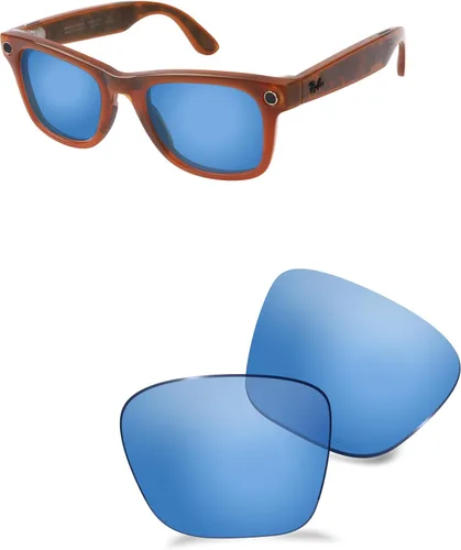 Vista 15 de ANSI Z87.1 Replacement Lens for Ray-Ban Meta Wayfarer Gen1&2&3 Al Glasses Negro ónice