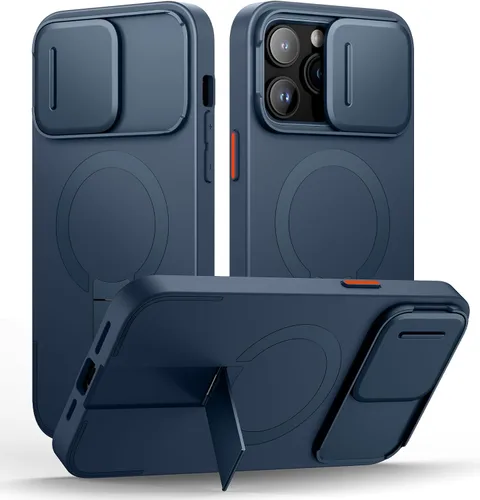 Vista 103 de SURITCH Funda para iPhone Air con cubierta de control de cámara, funda deslizante para cámara y soporte ajustable, compatible con MagSafe, a prueba
