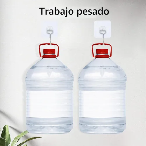 Vista 6 de Ganchos adhesivos para toallas, gancho adhesivo de pared para colgar en la Gancho adhesivo (transparente)