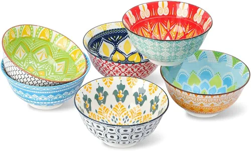 Vista 8 de Juego de Tazones para Ramen Tazones Pho - Juego de Tazones de Sopa de Porcelana de 3 Piezas - Juegos de Tazones para Fideos para Cocina 35 oz