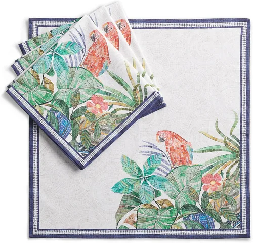 Vista 146 de Maison d' Hermine Juego de 4 servilletas de tela 100% algodón, suaves y duraderas, servilletas cuadradas reutilizables para uso diario, lavables