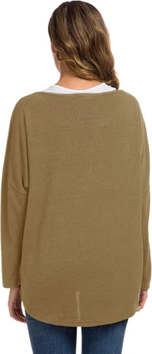 Vista 3 de UGET - Blusa informal para mujer, muy holgada, con mangas de murciélago