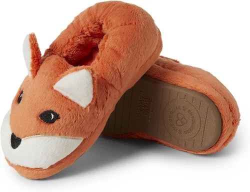 Vista 3 de Kids Toddlers Whimsical Animal Critter Washable Slipper