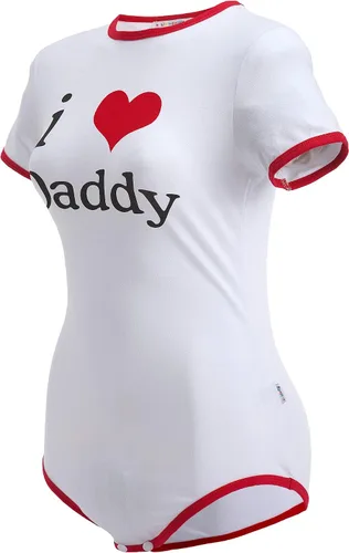 Vista 11 de Littleforbig Mameluco de algodón con estampado "I Love Daddy