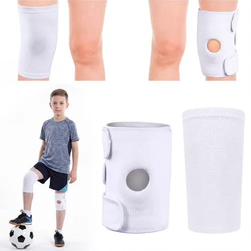 Vista 11 de 2 rodilleras para niños, rodilleras de compresión para niños y niñas, básquetbol, voleibol, deportes y gimnasia (negro, M)