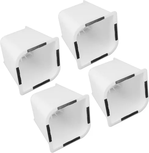 Vista 9 de Elevadores de muebles de 6 pulgadas, extensores de patas de plástico ABS de alta resistencia para sofá cama, sillón, color blanco, paquete de 4