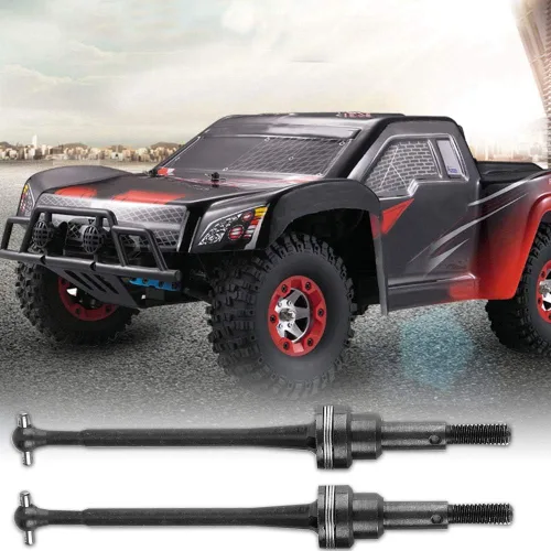 Vista 5 de Eje de transmisión de automóvil a control remoto, eje de transmisión frontal de metal para modelos a escala 1/12, juego de 2 piezas para aficionados