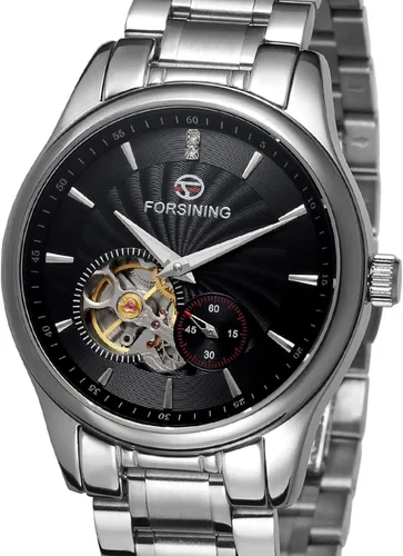 Vista 3 de FORSINING Reloj analógico de lujo para hombre con movimiento automático de acero inoxidable colección FSG9406M4S2, Moderno
