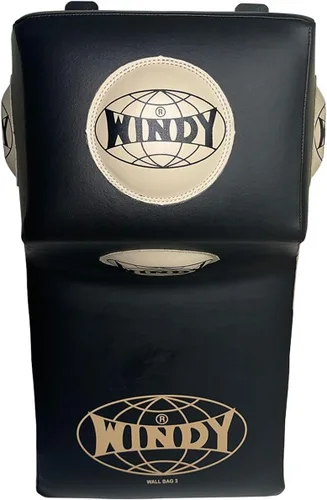 Vista 2 de Windy Saco de boxeo de montaje en pared para entrenamiento de artes marciales mixtas, color negro