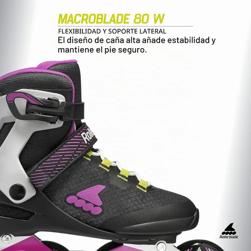 Vista 5 de Rollerblade Macroblade 80 - Patines en línea para adultos, para fitness, para mujer, patines Performance