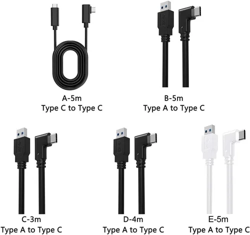 Vista 3 de LVOERTUIG Oculus Link - Cable de auriculares para Quest 2 y Quest 164ft