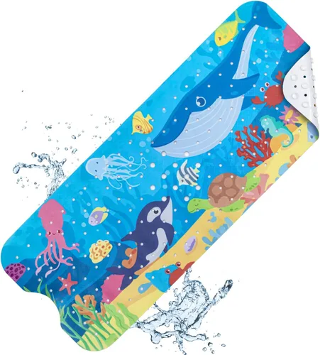 Vista 18 de Vannokor Tapetes para Bañera para Baño 27x14 Pulgadas, Tapete de Baño para Bañera se Siente Genial en Pies Cansados, Amigable Lavable a Máquina