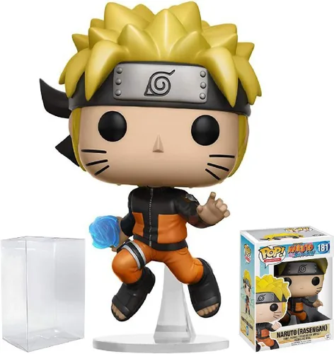 Vista 6 de POP Naruto Shippuden - Figura de vinilo de Naruto (Rasengan) Funko Pop! (paquete con funda protectora compatible con Pop Box), multicolor, 3.75