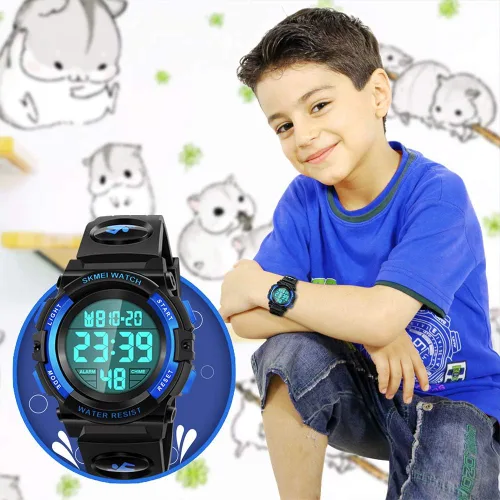 Vista 6 de Dodosky Reloj impermeable multifuncional LED para niños - Regalos para niños
