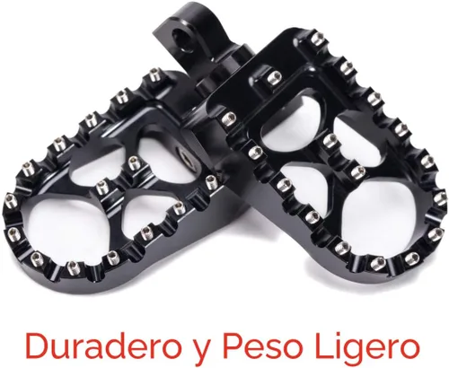 Vista 6 de Hopider Foot Pegs Compatible with harley Dyna Sportster Fatboy Iron 883 Negro