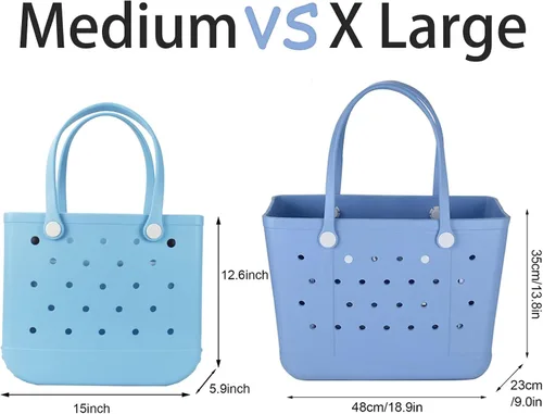Vista 3 de Juyeesm X Large Beach Bag, Oversized Rubber Beach Bag, Washable Open Tote Bag Durable Tote Travel Bags