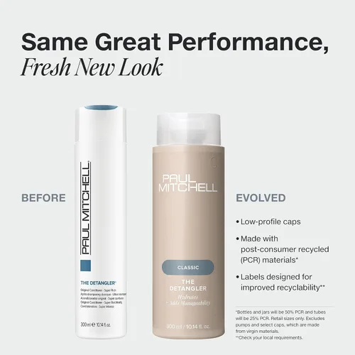 Vista 2 de Paul Mitchell The Detangler Conditioner, Hydrates + Adds Manageability, For Medium to Coarse + Color-Treated Hair