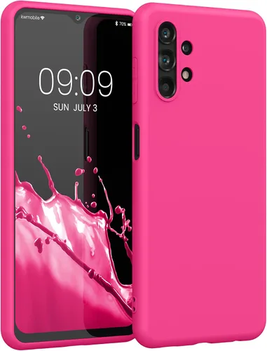 Vista 263 de kwmobile Funda compatible con Samsung Galaxy A12 - Funda protectora de silicona TPU suave y delgada - Azul Báltico