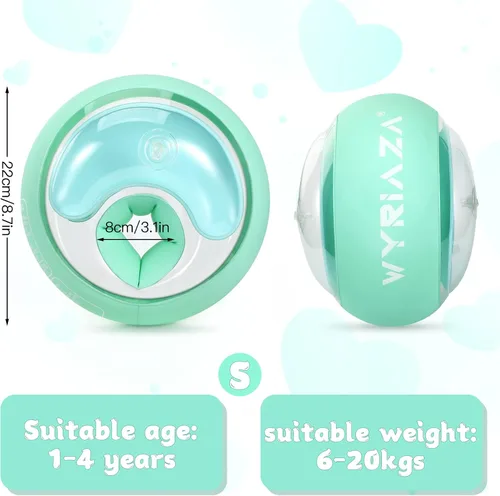 Vista 6 de WYRIAZA Flotadores de brazo para niños (1-6) – Flotadores de natación para niños pequeños con 3 bolsas de aire (XS, S) – Se adapta a 13-44 libras