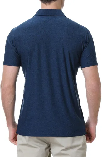 Vista 4 de PRIUMPH Mens Golf Polo ShirtsShort Sleeve Quick Dry Moisture Wicking Golf Polo Shirts for Men