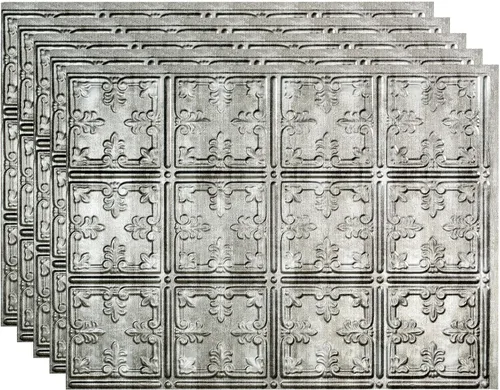 Vista 7 de FASÄDE Panel decorativo para salpicaduras de vinilo de estilo tradicional / patrón 10 en bronce antiguo (muestra de 6 x 6 pulgadas)