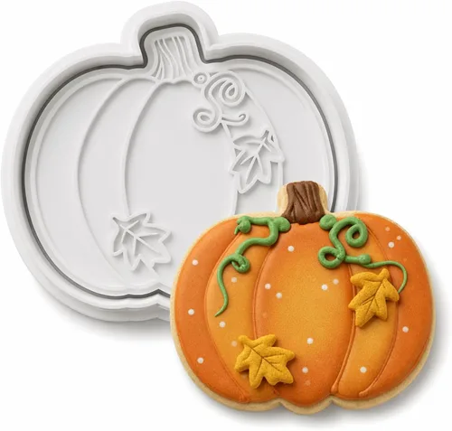 Vista 15 de 8 PCS Thanksgiving Cookie Cutter Set with Embossers Turkey Pumpkin Maple Leaf Corn & More 3" Complete Fall Collection