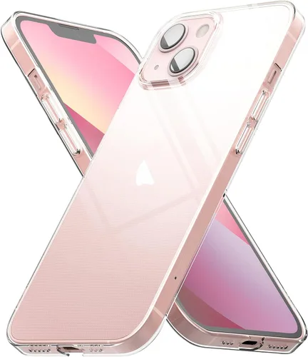 Vista 10 de Ringke Funda compatible con iPhone 13, delgada, translúcida, mínima, amarilleamiento, bisel elevado de policarbonato duro, revestimiento suave, Mate