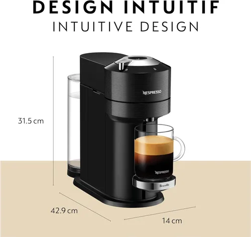 Vista 6 de Nespresso Vertuo Next de Breville, Negro