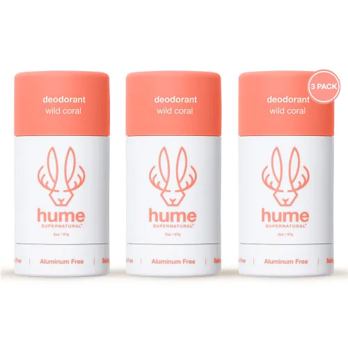 Vista 8 de Hume Supernatural Desodorante sin aluminio para mujeres y hombres, seguro para pieles sensibles, probiótico, a base de plantas, sin bicarbonato