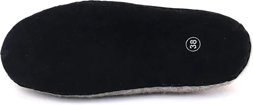 Vista 4 de Nootkas Pantuflas tipo mule para mujer de lana merino de fieltro 'Astoria