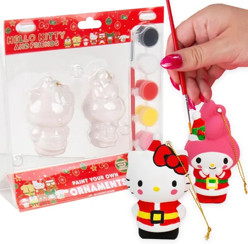 Vista 8 de Horizon Group USA Pinta tu propio kit de figuras, proyecto de arte de bricolaje para niños, Hello Kitty y amigos, mediano (paquete de 4)
