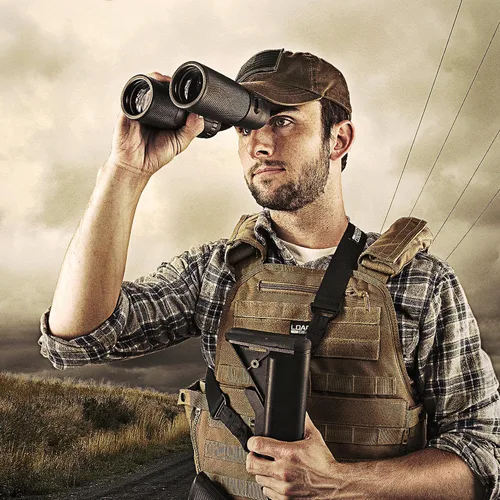 Vista 2 de Barska Optics AB11843 - Binoculares de almeja Blackhawk, 10 x 42 WP, lente verde