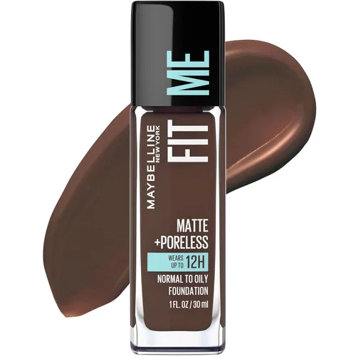 Vista 79 de Maybelline New York Fit Me Matte + Poreless Base Líquida, Formato de Bolsa, 220 Natural Beige, 1.3 onzas 220 Beige natural