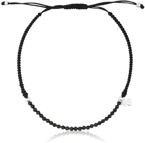 Vista 2 de TOUS Pulsera de plata de ley para mujer con espinelas. Colección de colores, Gema, espinela